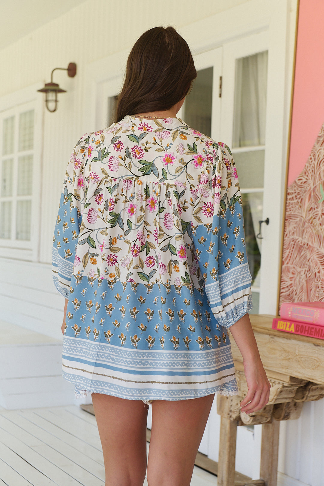 Pixie Petals Print Bee Blouse