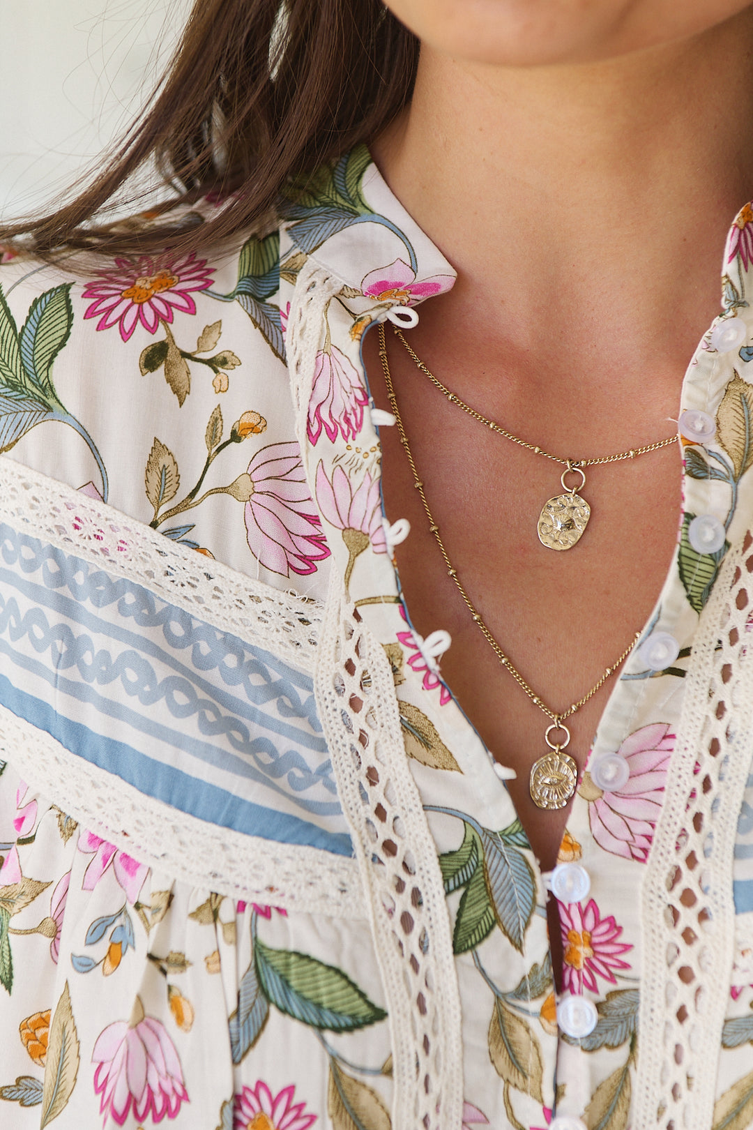 Pixie Petals Print Bee Blouse