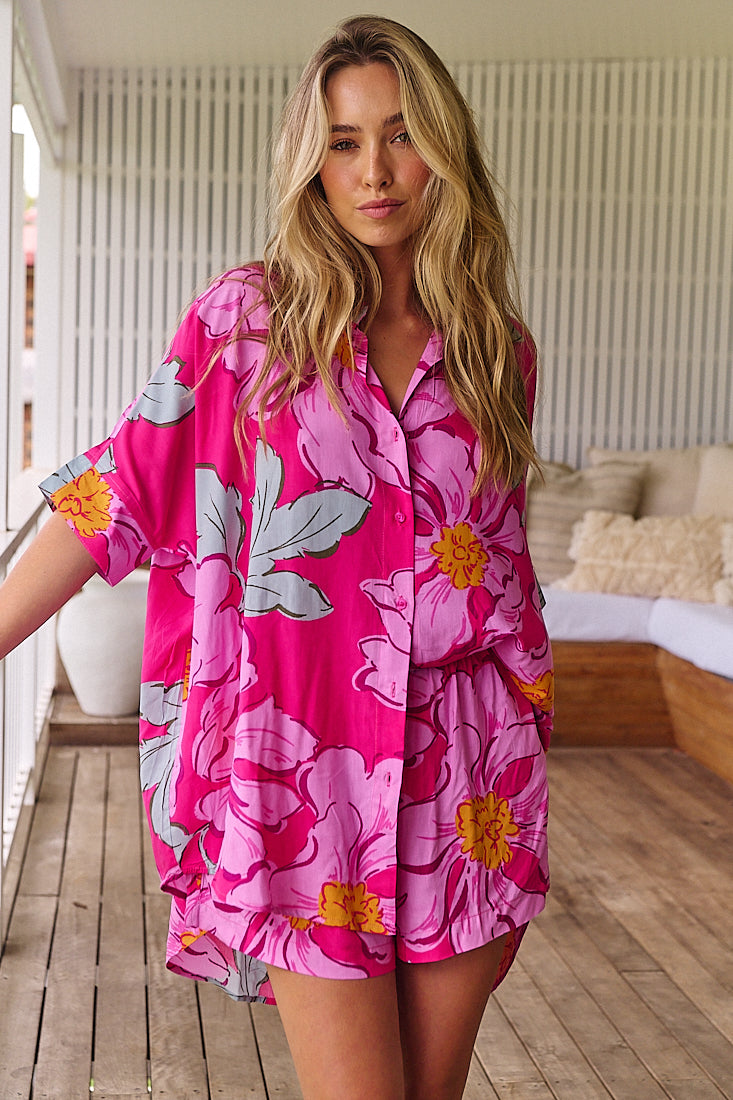 Rosebud Print River Shirt