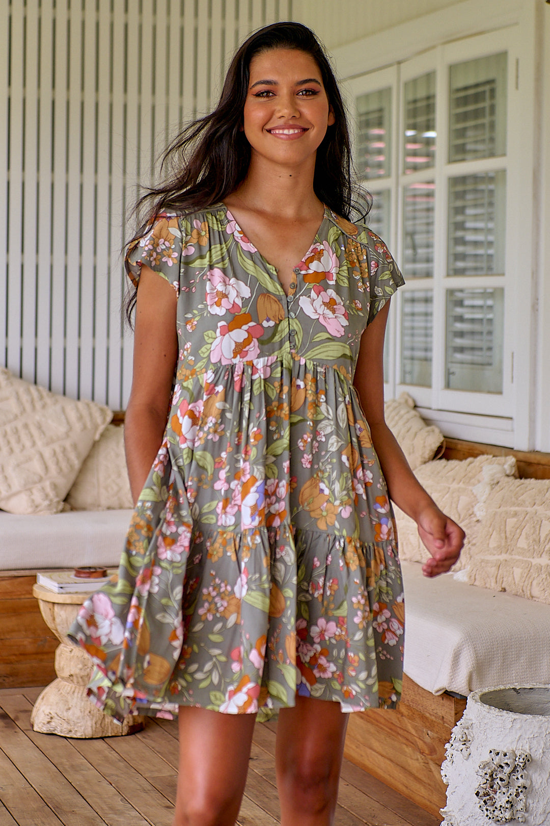 Rosemary Print Tracey Dress