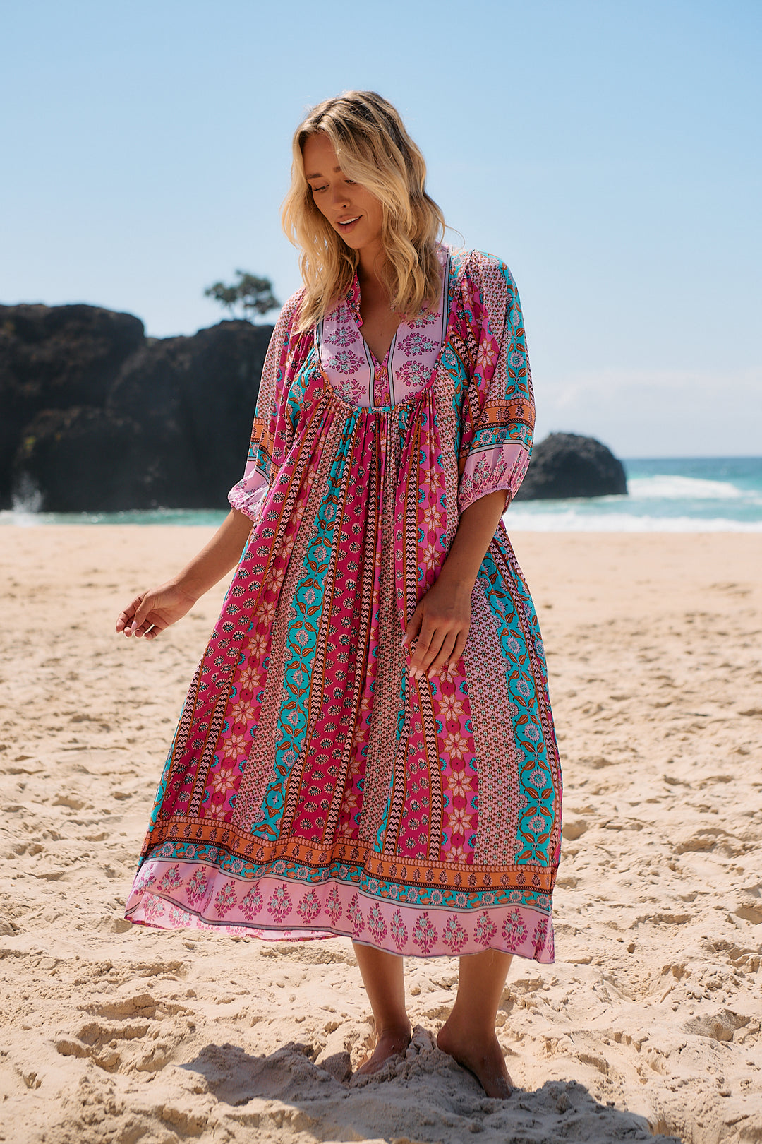 Cedella Print Boheme Midi Lilac and Mila Cedella Print Boheme Midi Lilac and Mila