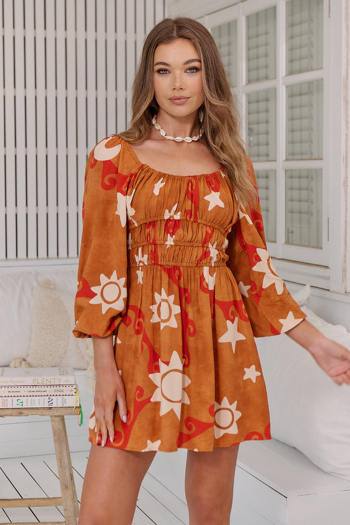 Sina Print Elena Mini Dress