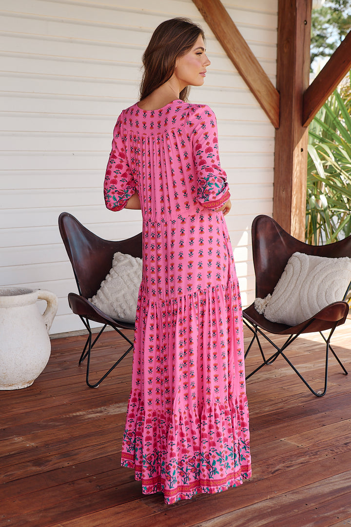 Raspberry Romance Print Tessa Maxi