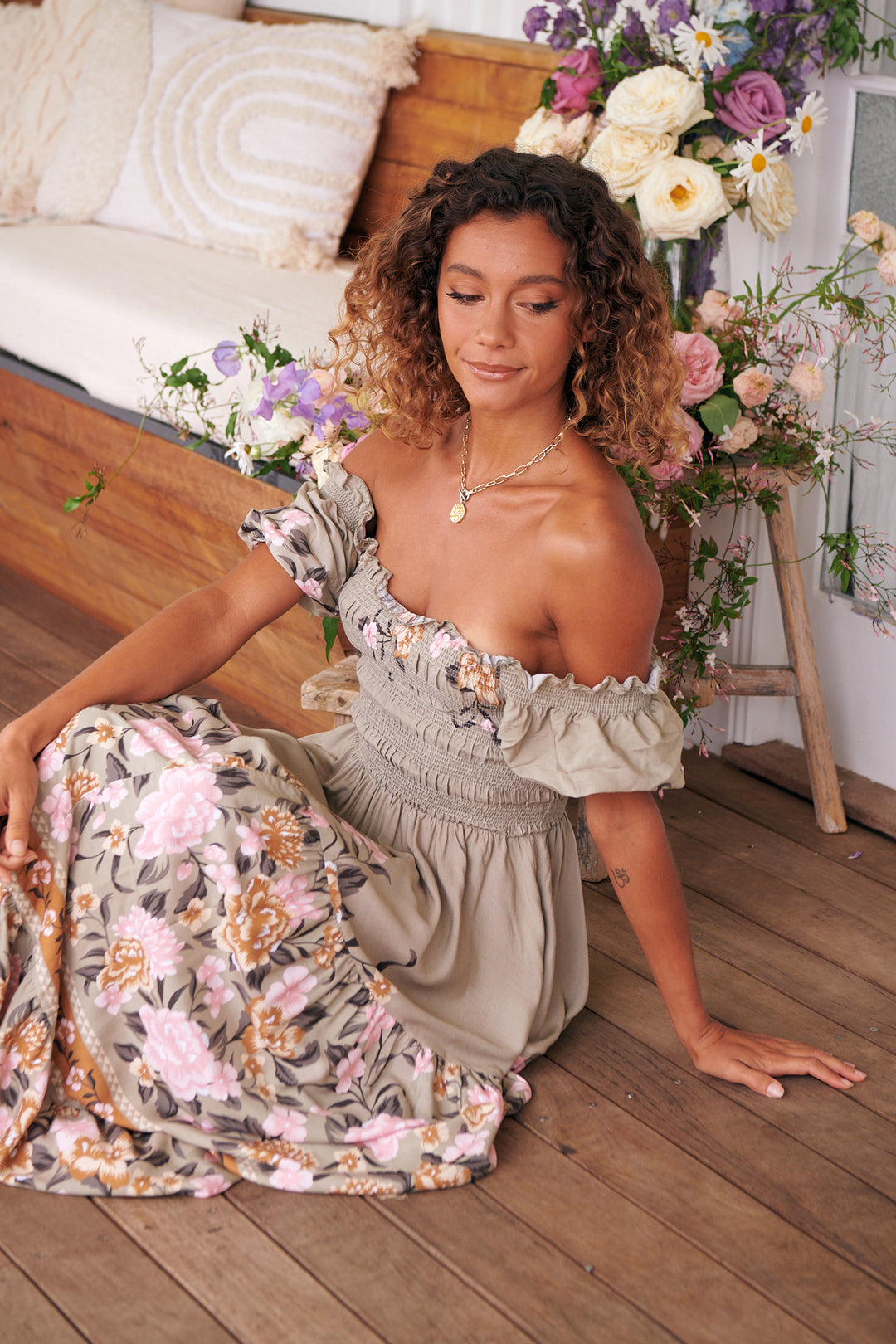 claudette cut out dress in pink Claudette Dress