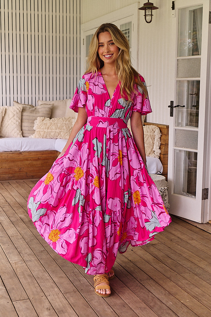 Rosebud Print Taurus Maxi