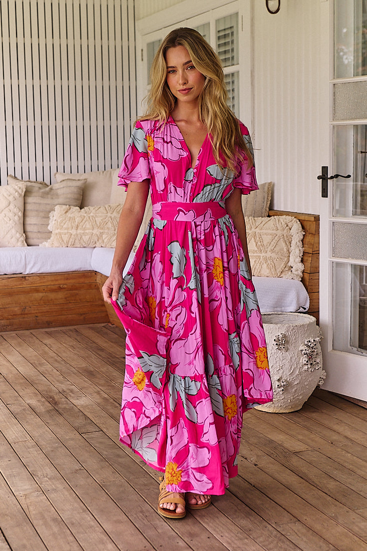 Rosebud Print Taurus Maxi