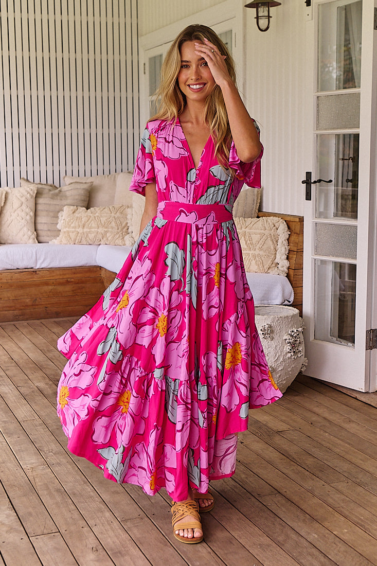 Rosebud Print Taurus Maxi