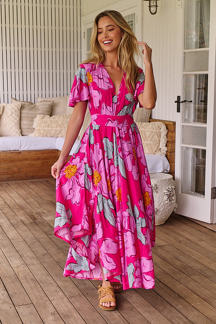Rosebud Print Taurus Maxi