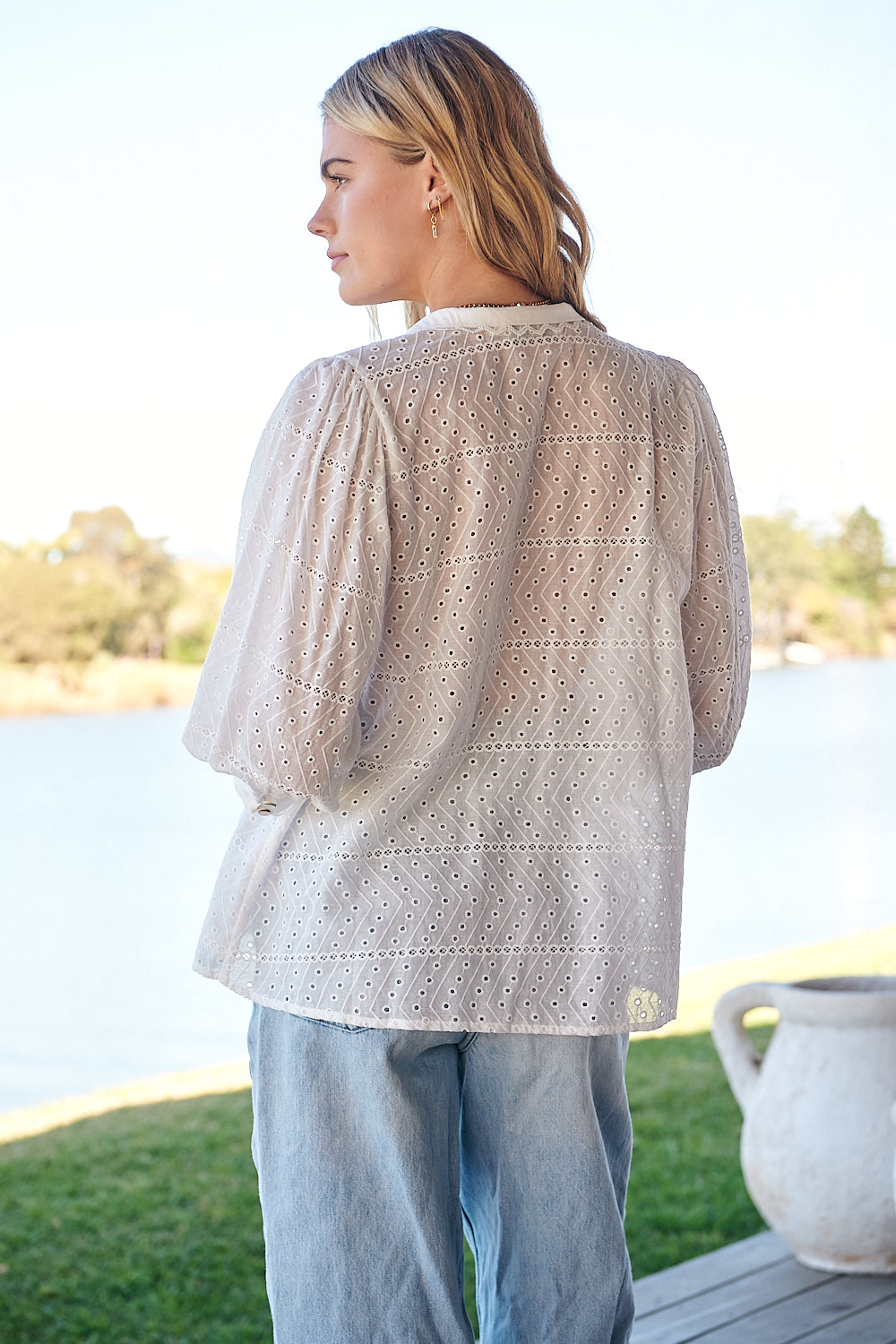 Lily White Botany Blouse