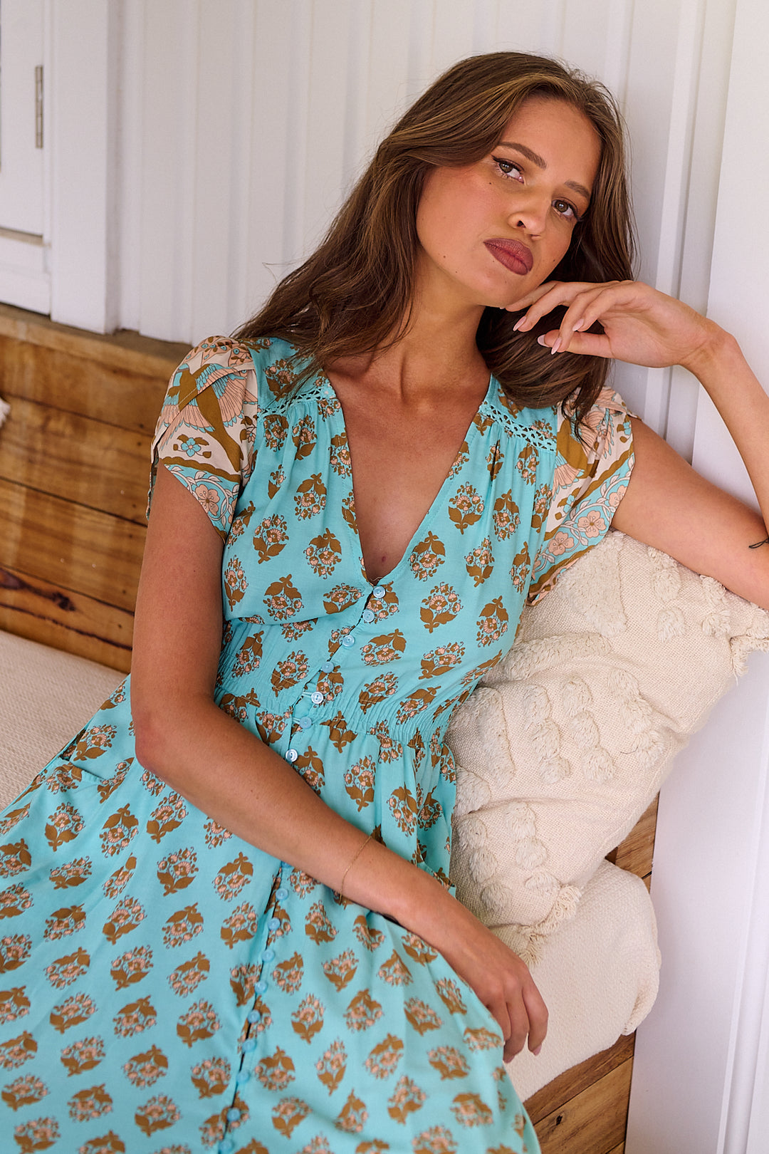 Aquarius Print Carmen Maxi