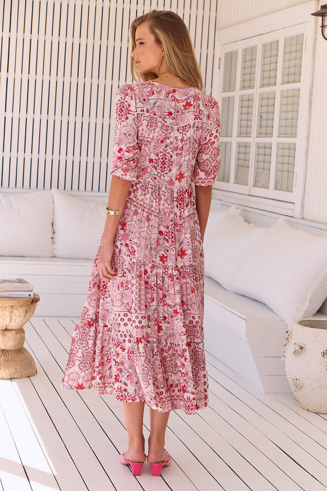 Ruby Red Print Eve Dress