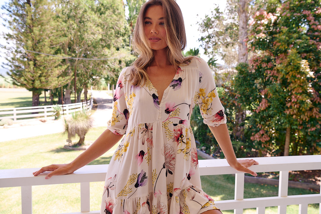 Julietta Print Finch Mini Dress