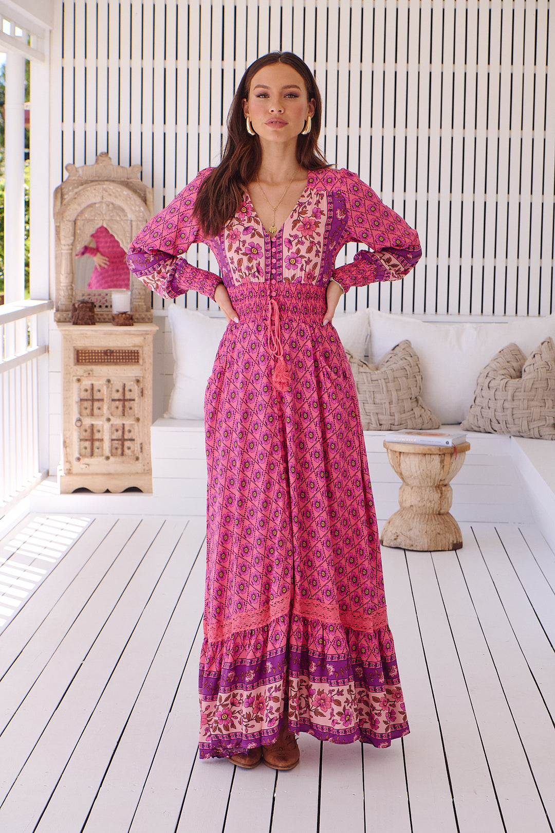 Jolene Print Sabrina Maxi