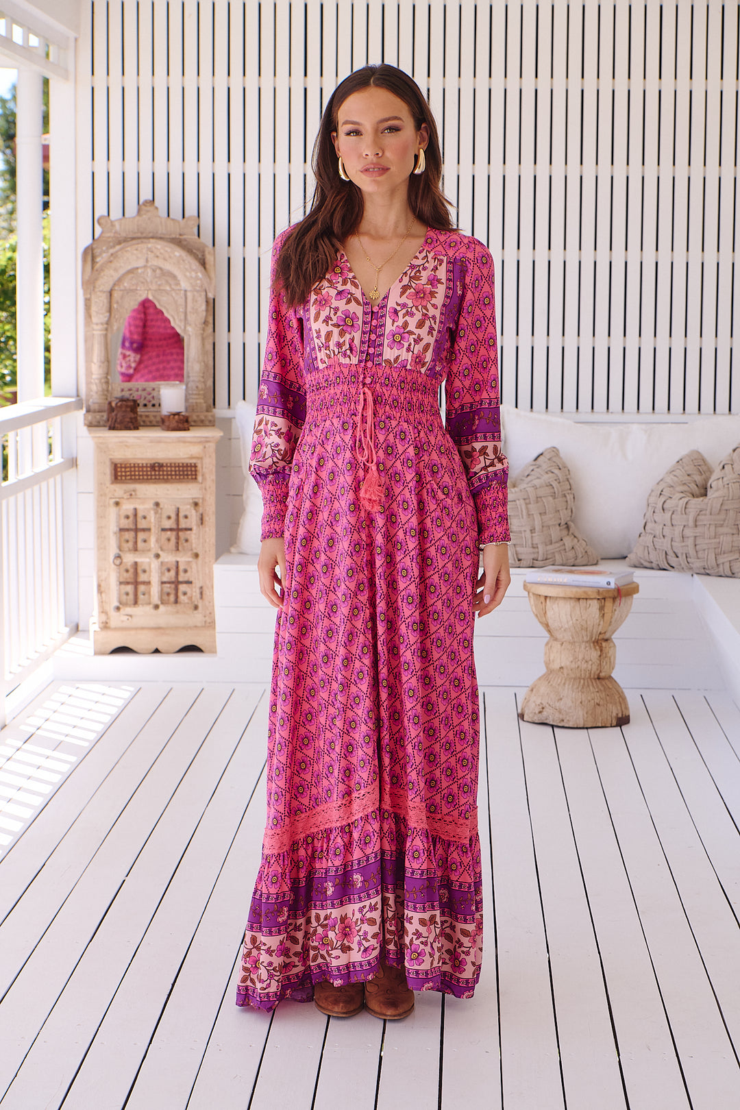 Jolene Print Sabrina Maxi