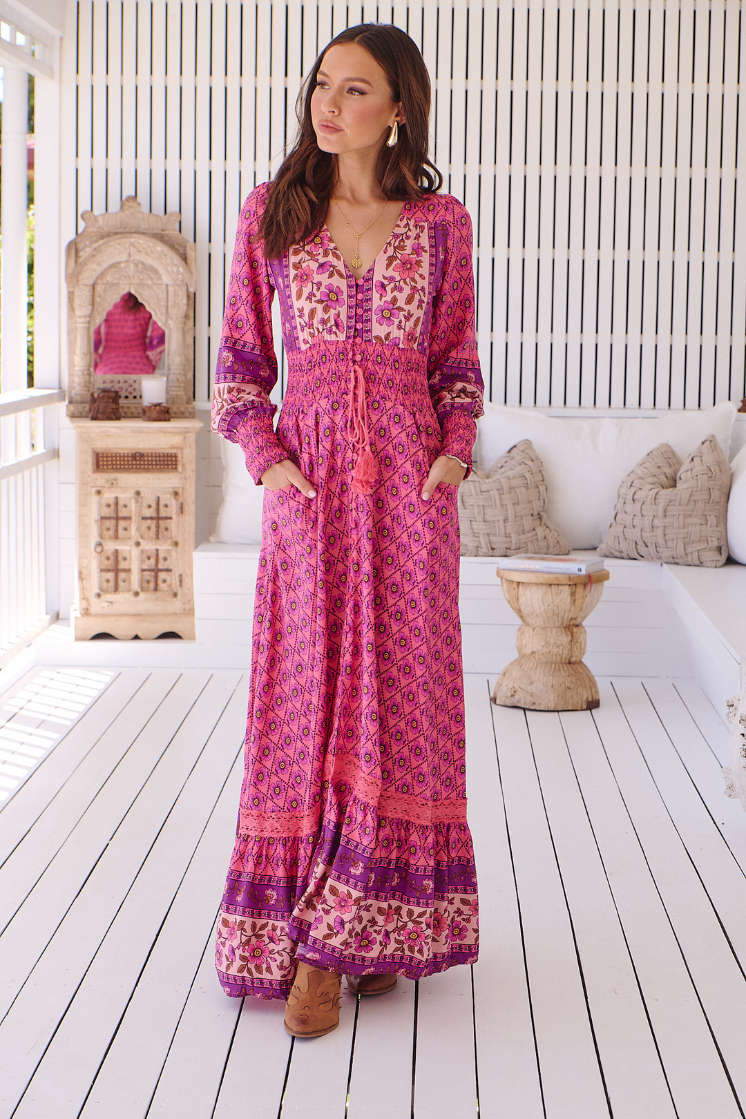 Jolene Print Sabrina Maxi