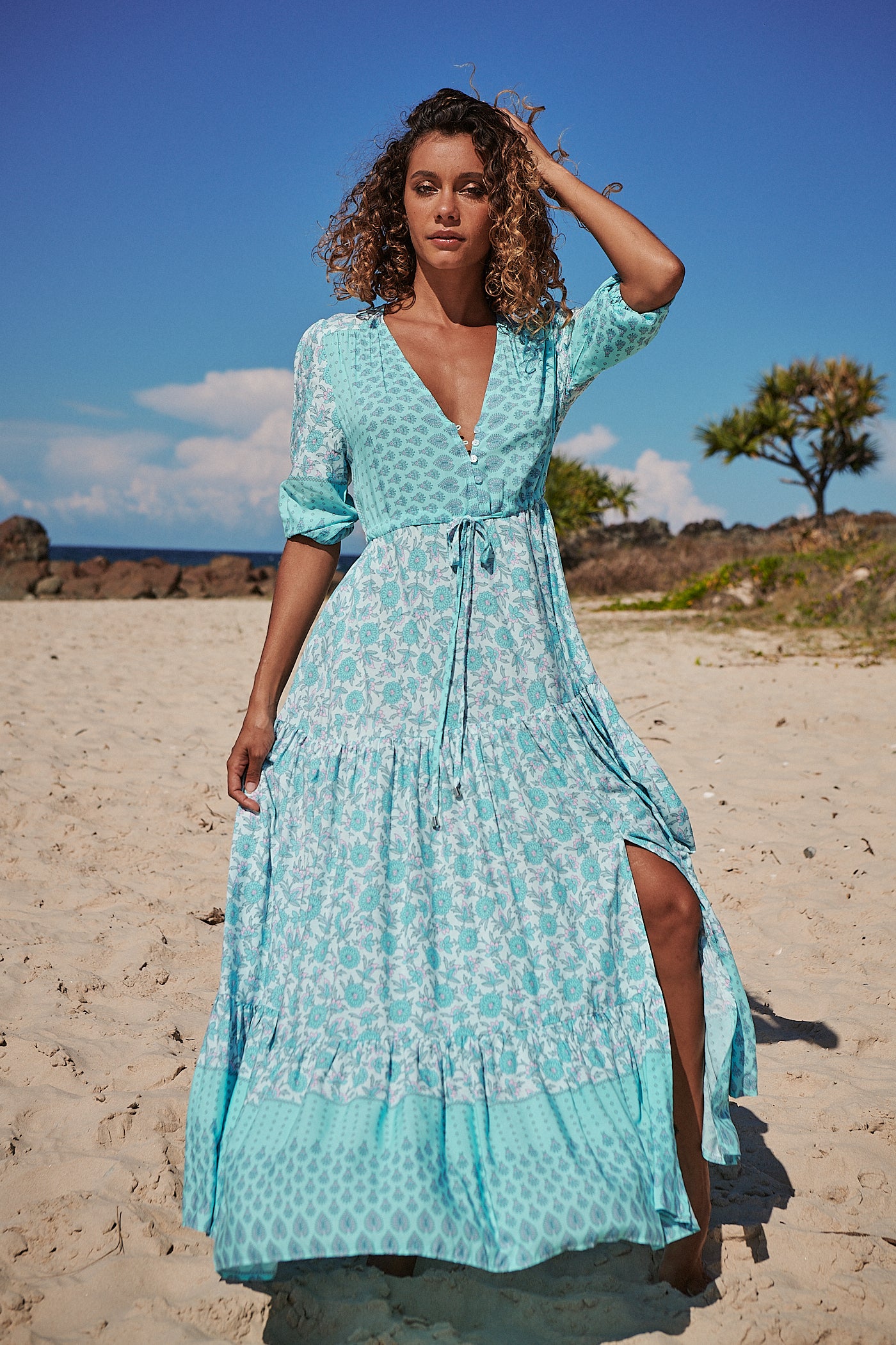 Laguna Print Tessa Maxi - Lilac and Mila