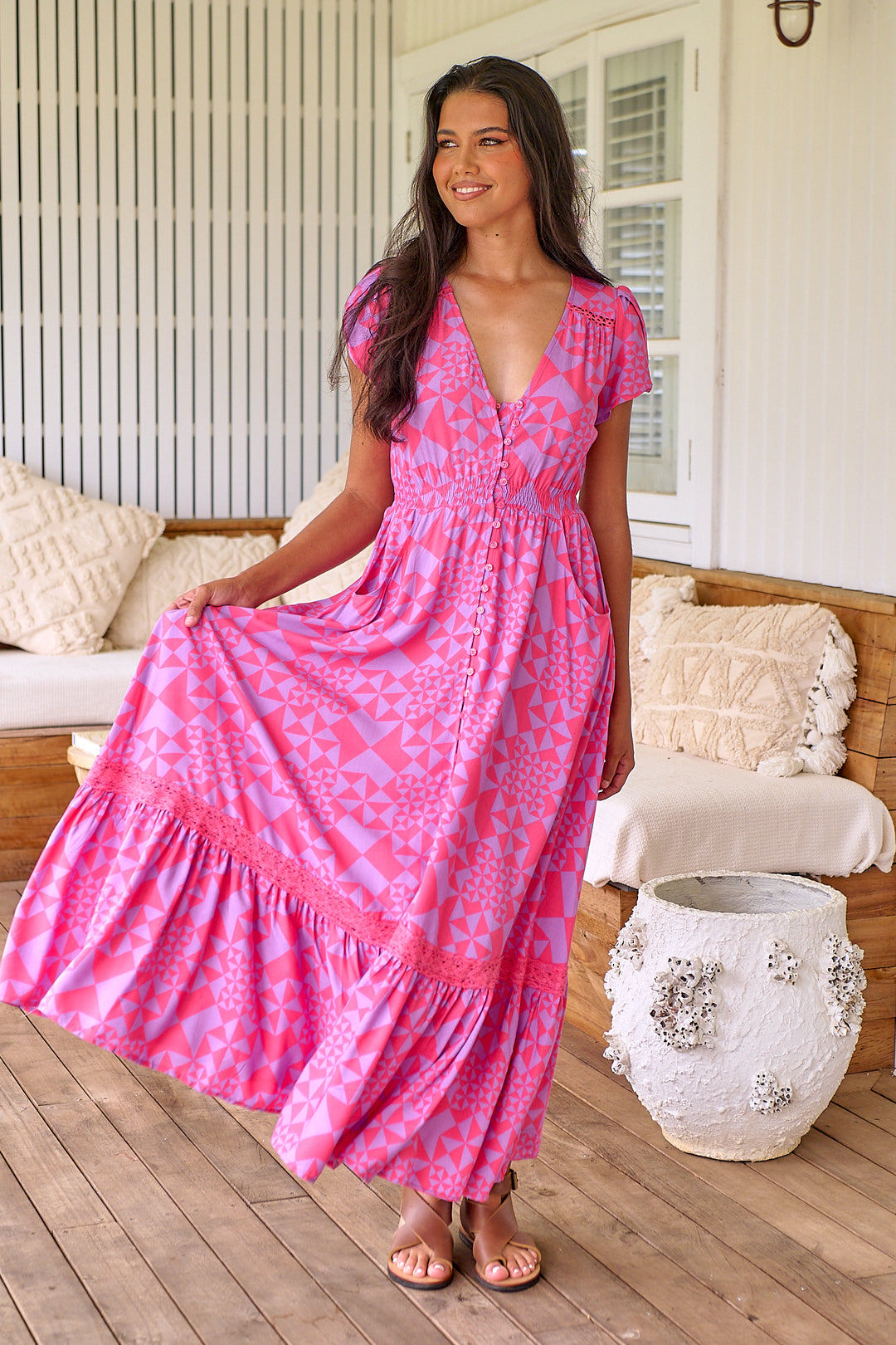 Azaylia Print Carmen Maxi