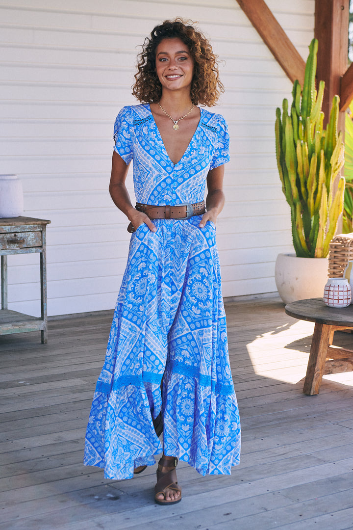 Oceana Print Carmen Maxi