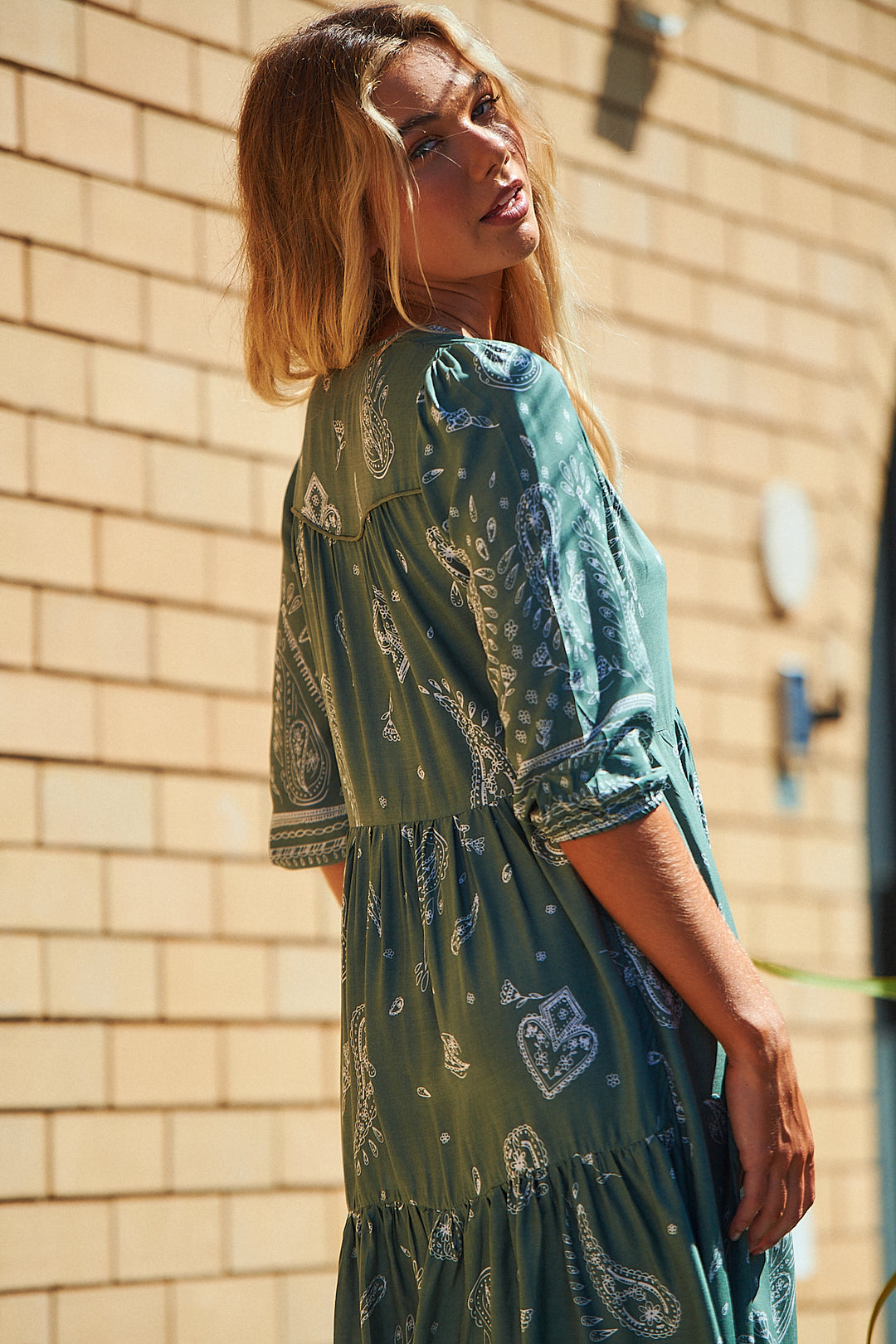 Constance Print Eve Midi Dress