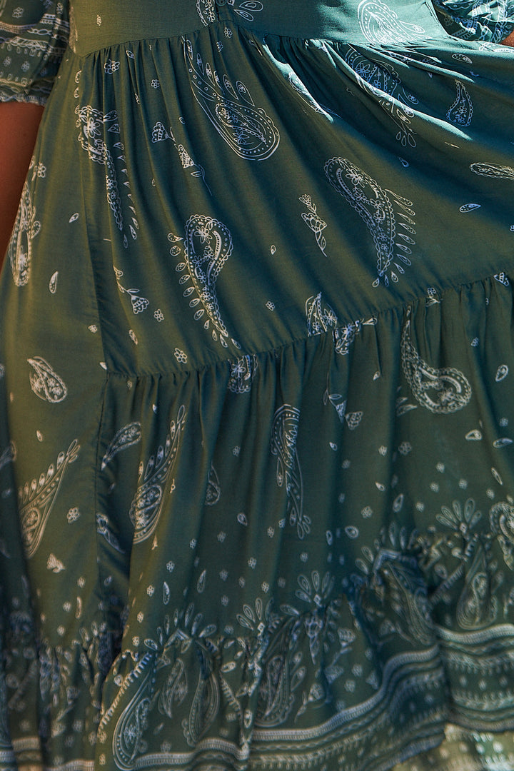 Constance Print Eve Midi Dress