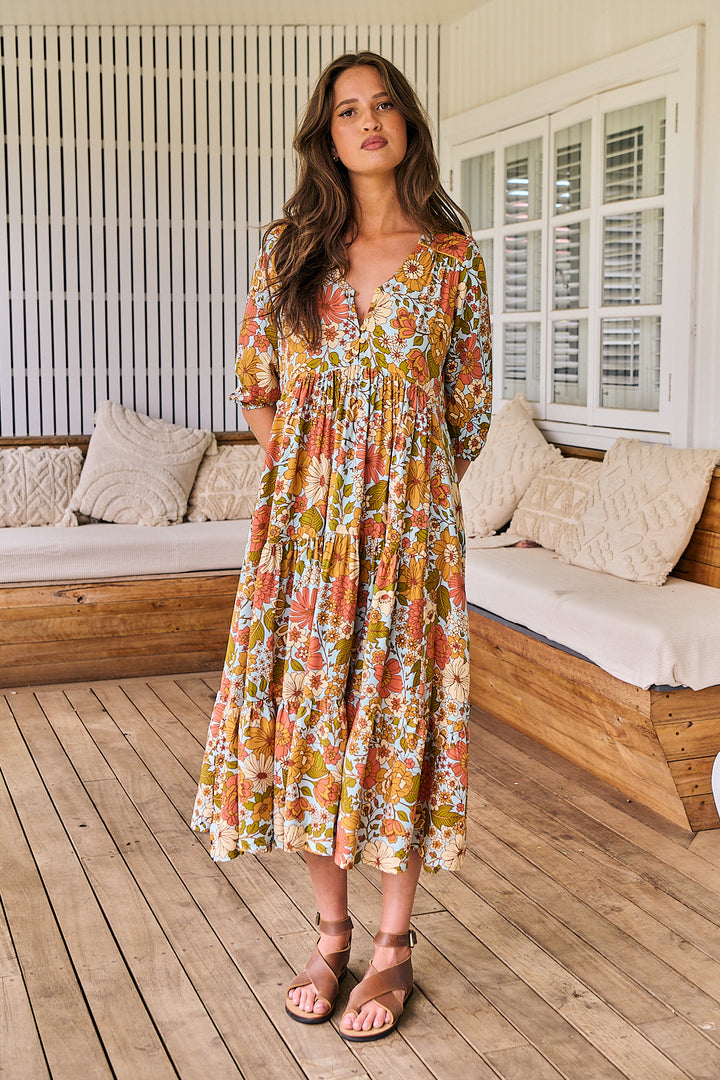 Mimosa Print Eve Dress