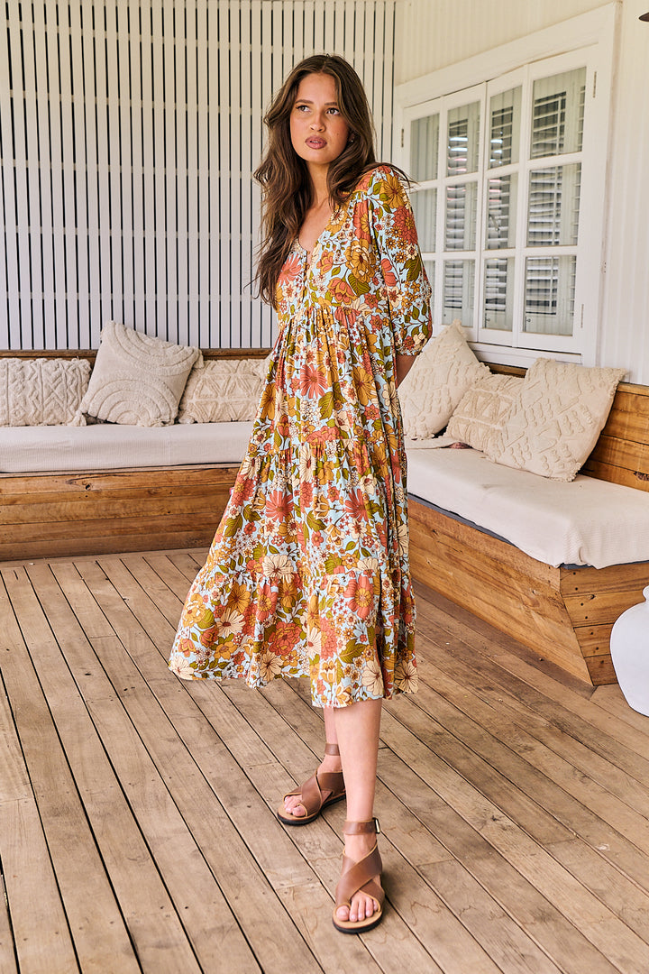 Mimosa Print Eve Dress