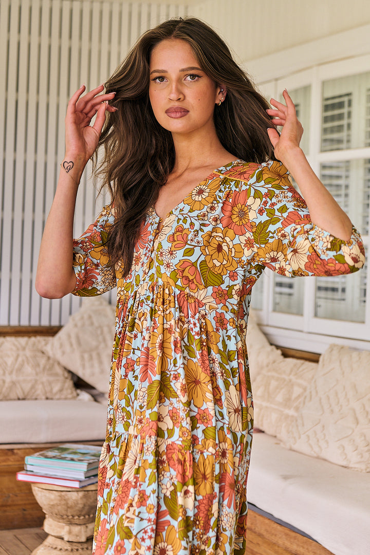 Mimosa Print Eve Dress