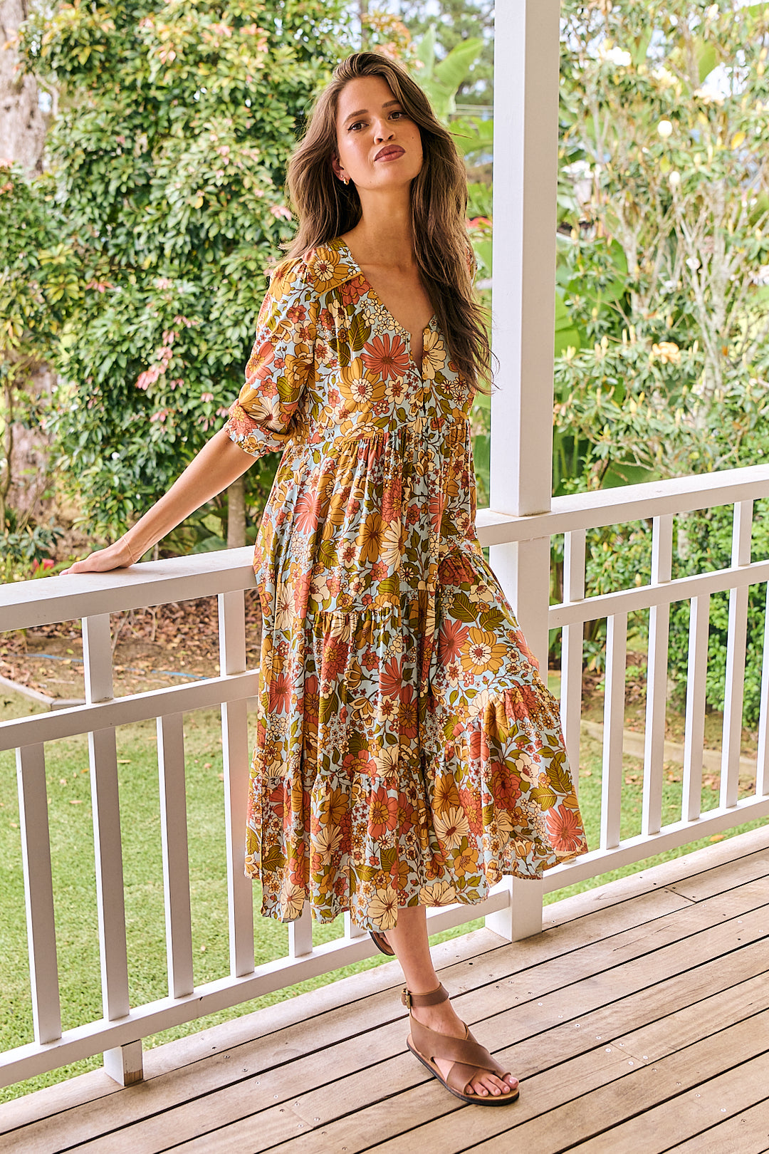 Mimosa Print Eve Dress