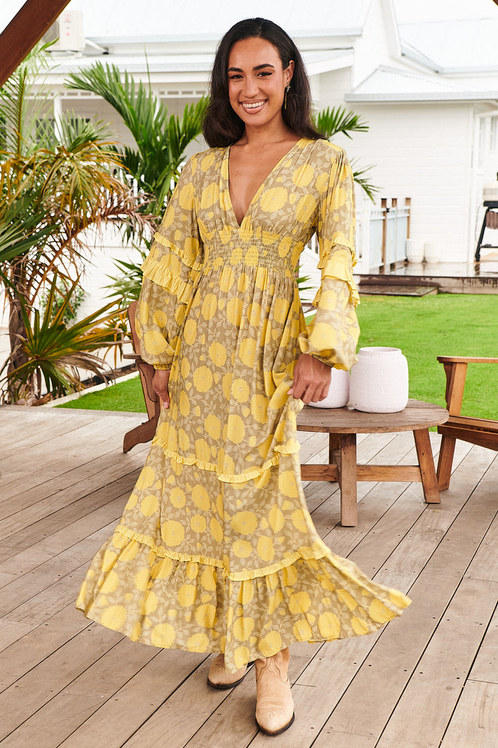 Yellow Brighton Print Mallee Maxi