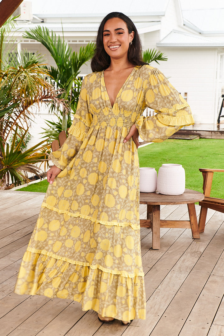 Yellow Brighton Print Mallee Maxi