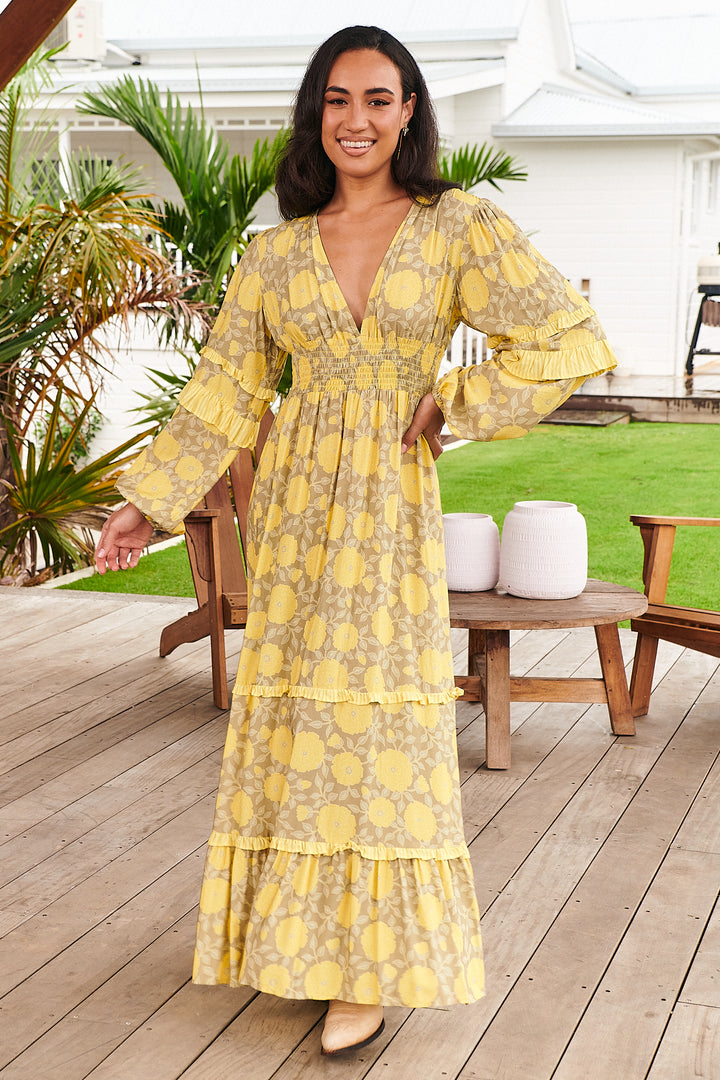 Yellow Brighton Print Mallee Maxi