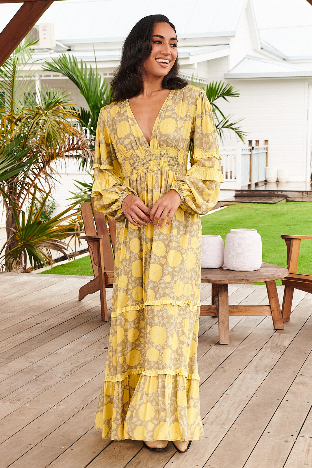 Yellow Brighton Print Mallee Maxi