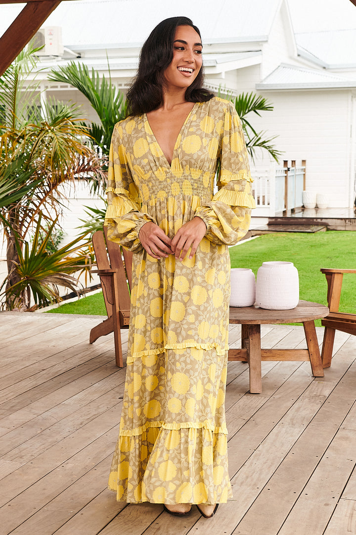 Yellow Brighton Print Mallee Maxi