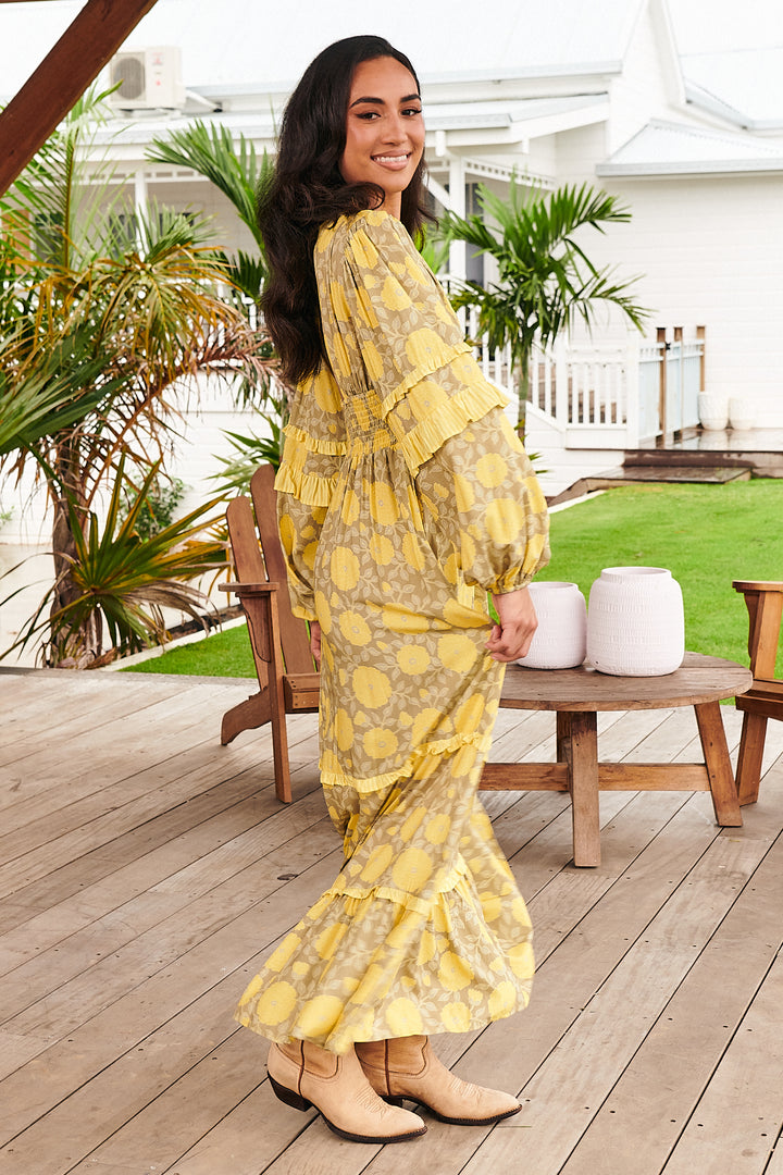 Yellow Brighton Print Mallee Maxi