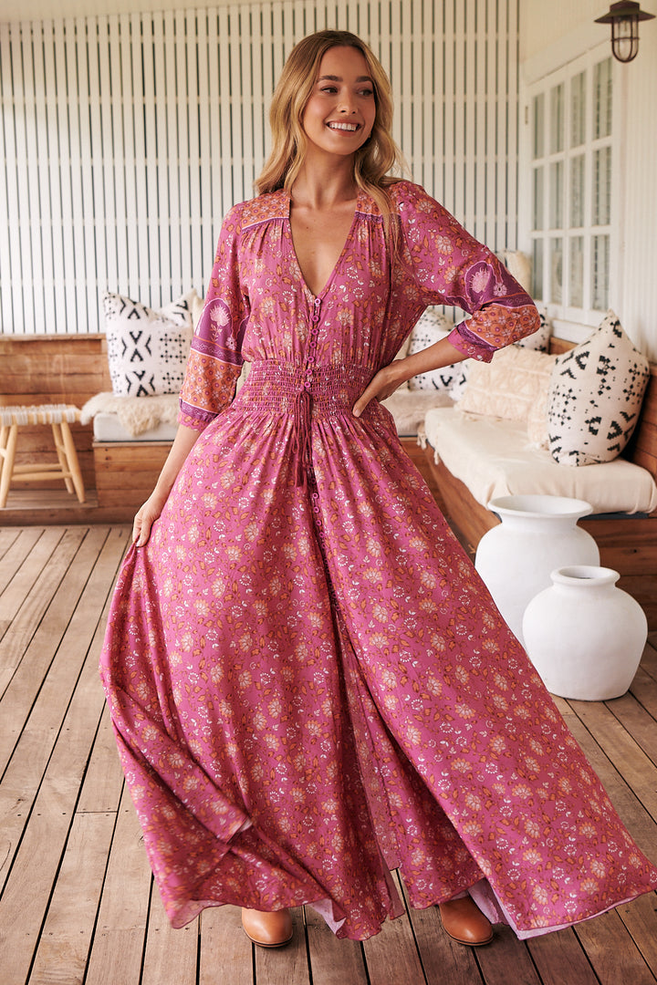 Rose Print Indiana Maxi