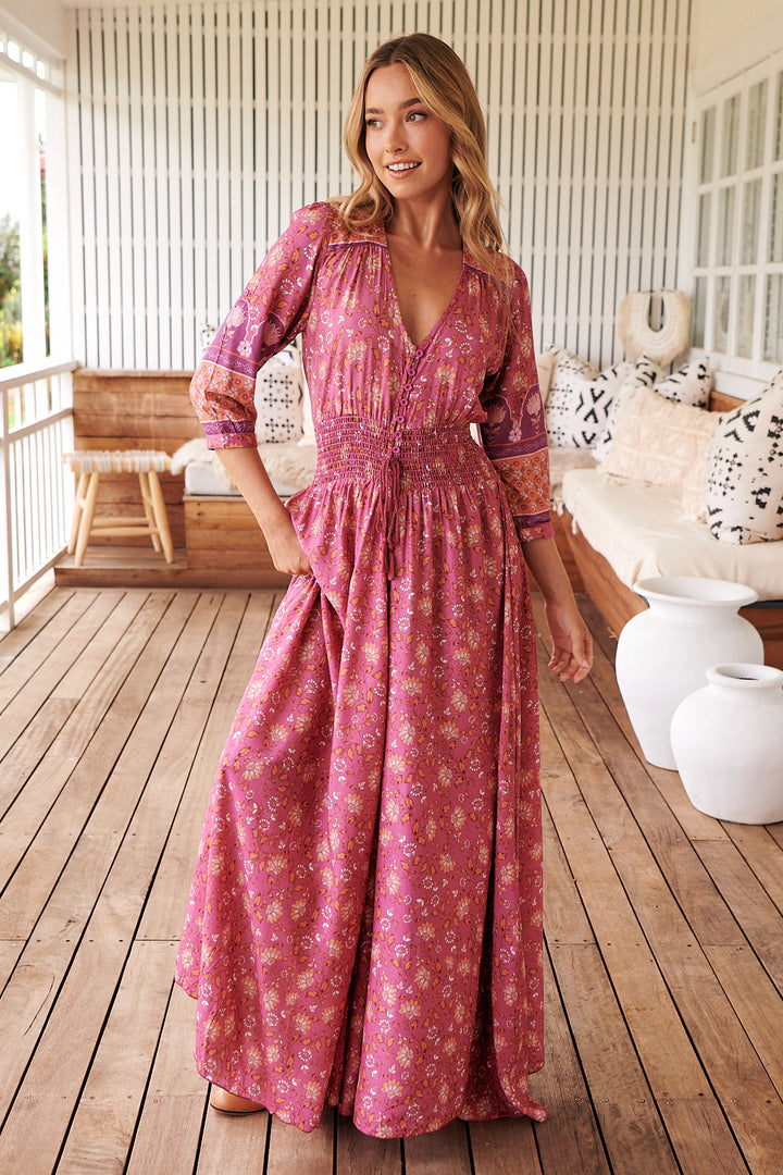 Rose Print Indiana Maxi