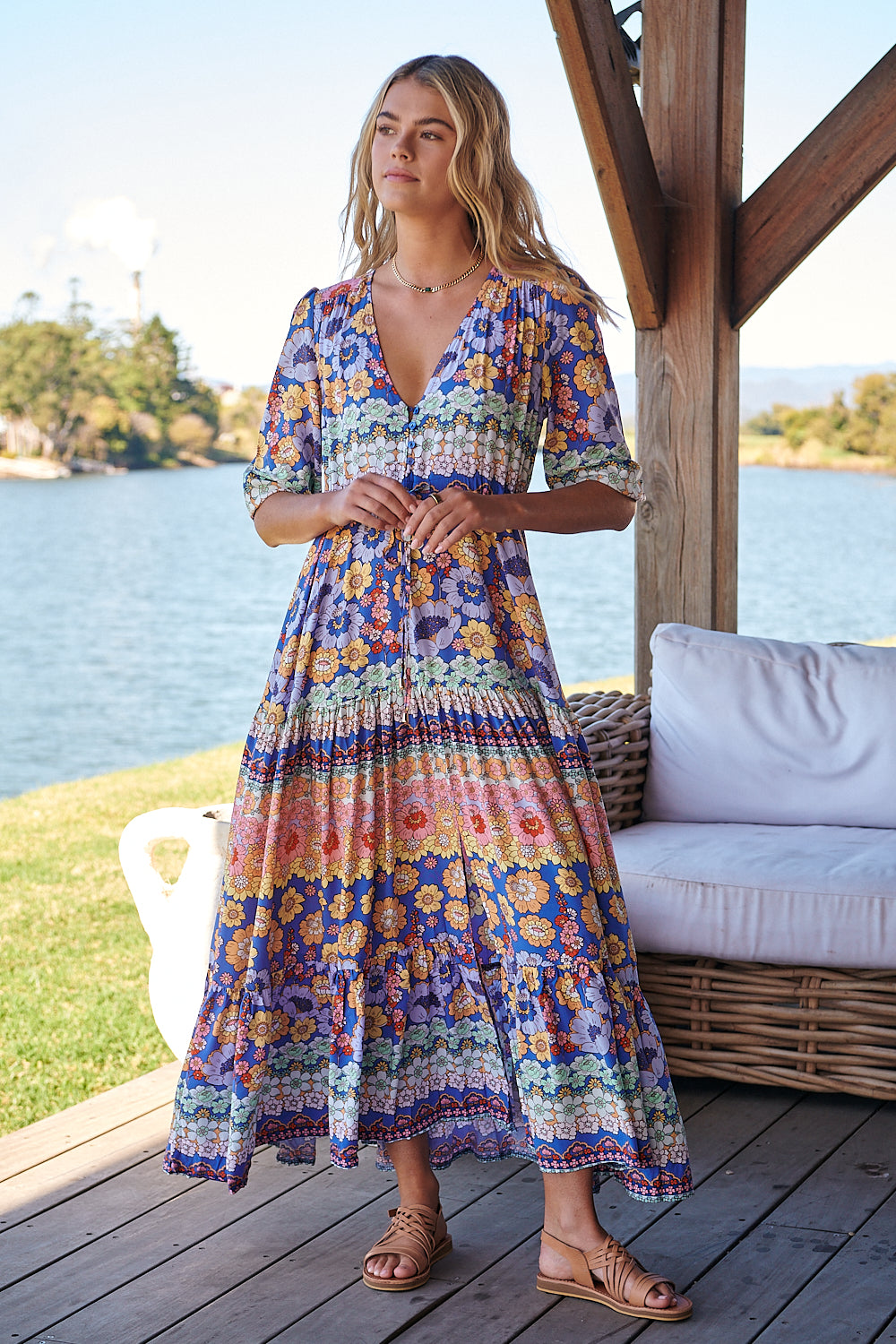 Eden Print Tessa Maxi – Lilac and Mila