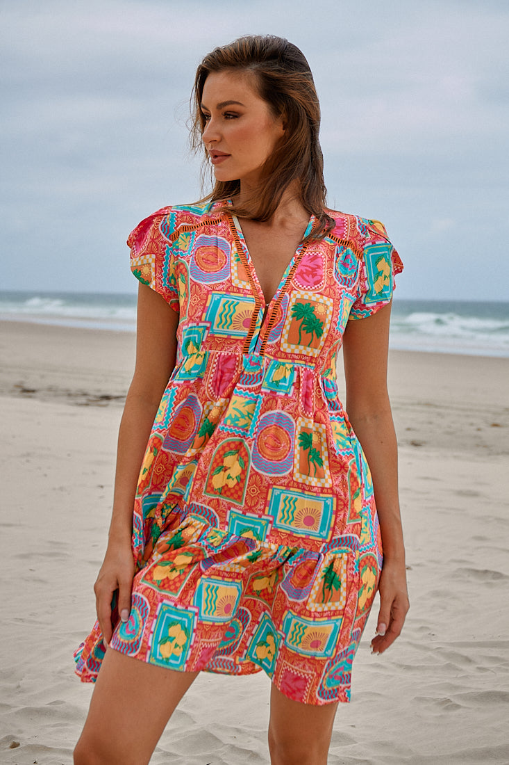 Sicily Print Reese Dress
