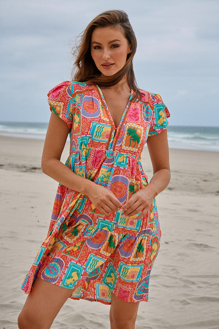 Sicily Print Reese Dress