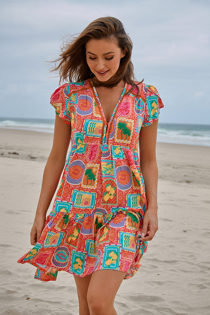 Sicily Print Reese Dress