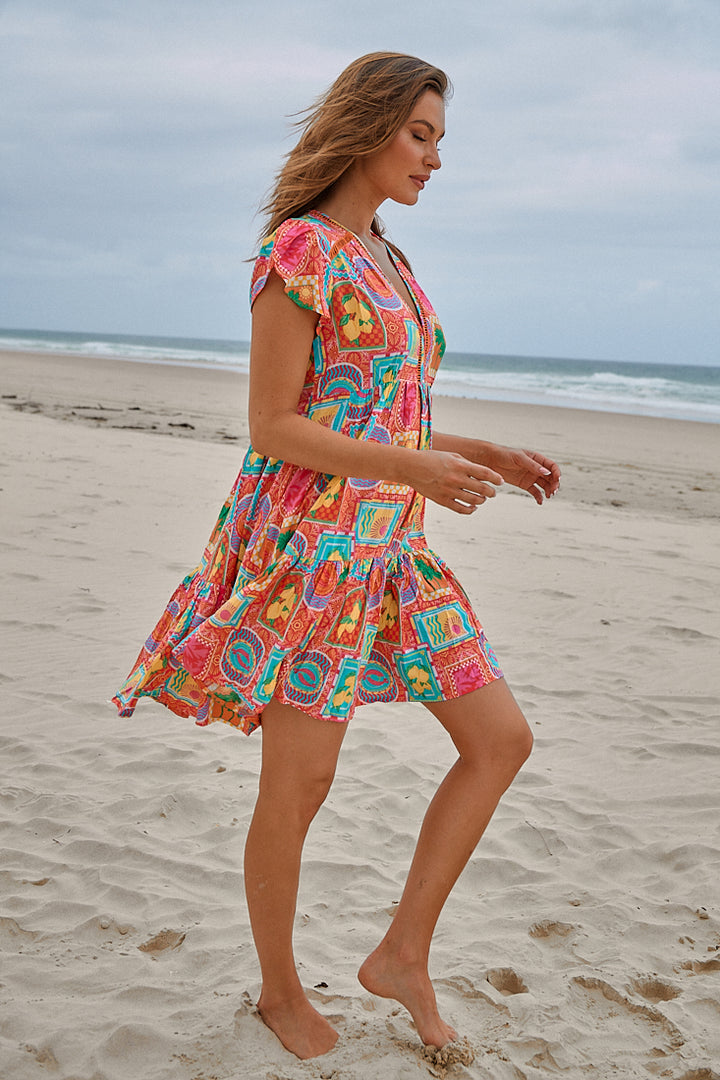 Sicily Print Reese Dress