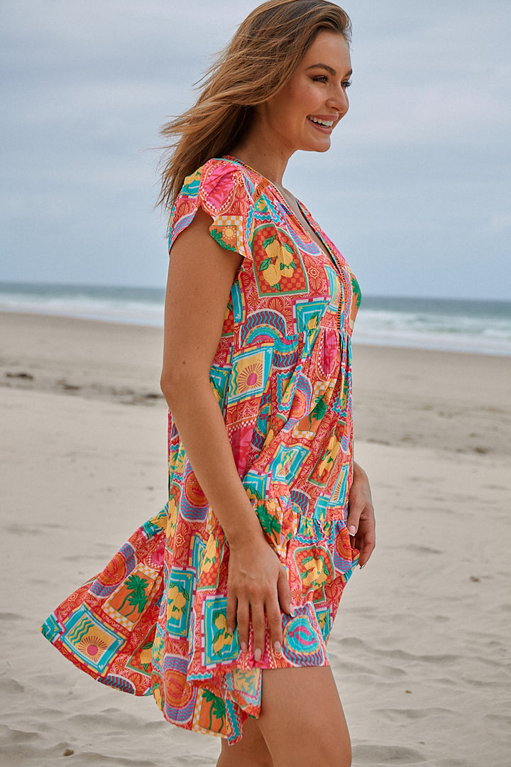 Sicily Print Reese Dress
