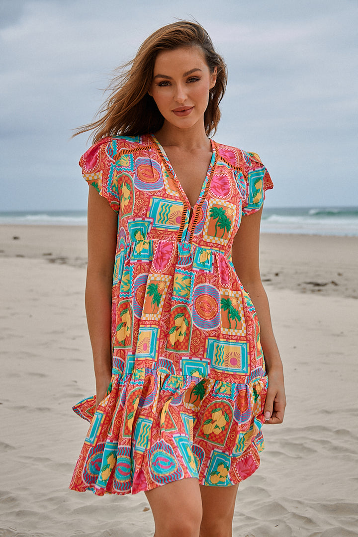 Sicily Print Reese Dress