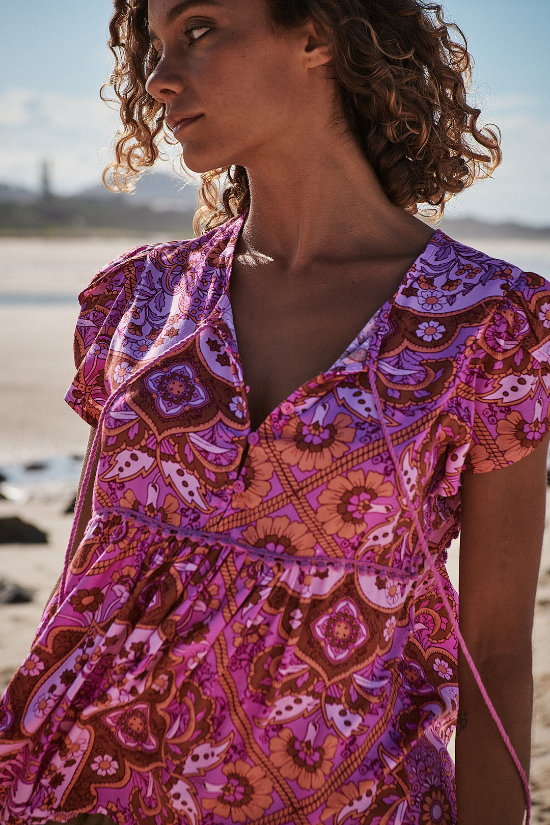 Cosmic Print Ella Top