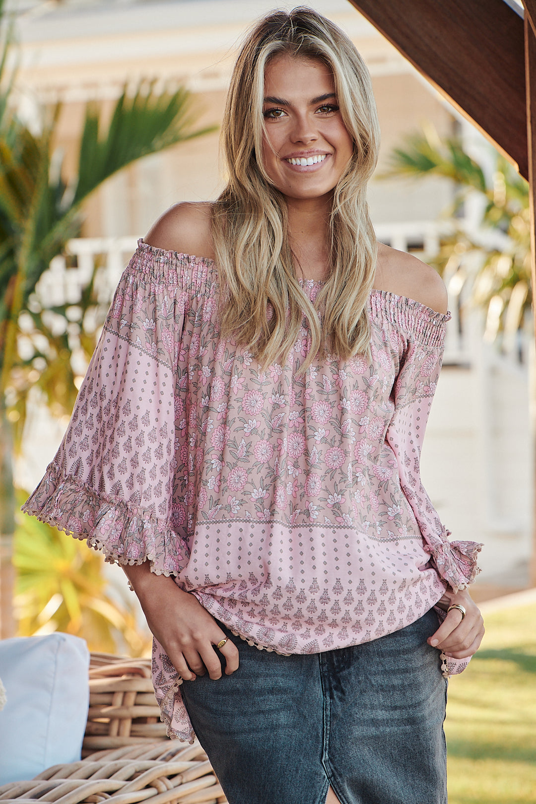 Rosabella Print Clover Top