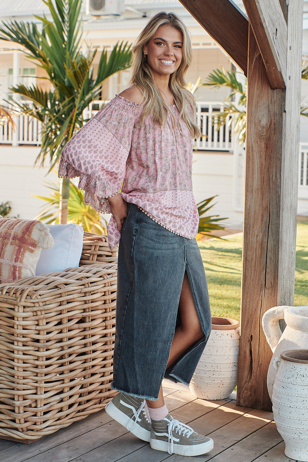 Rosabella Print Clover Top - Side angle