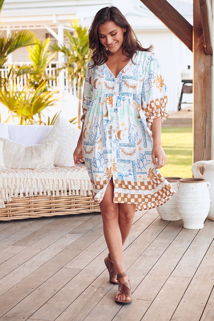 Rhodes Print Jones Dress