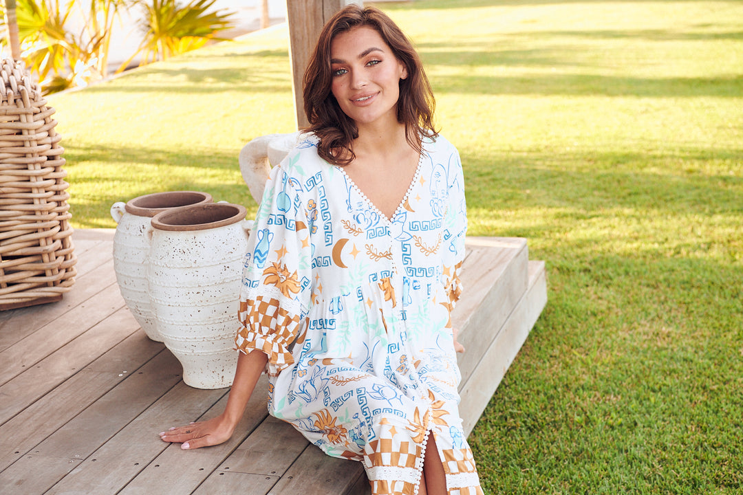 Rhodes Print Jones Dress