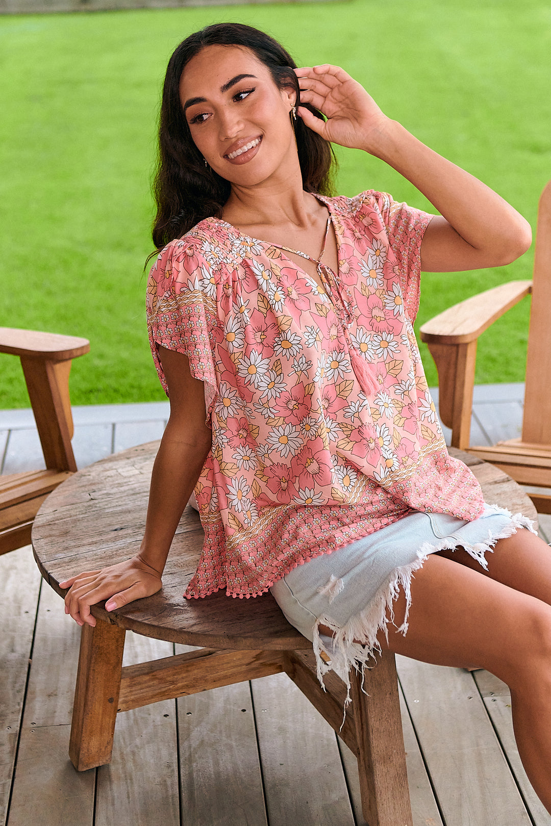Juliets Garden Print Fisico Top