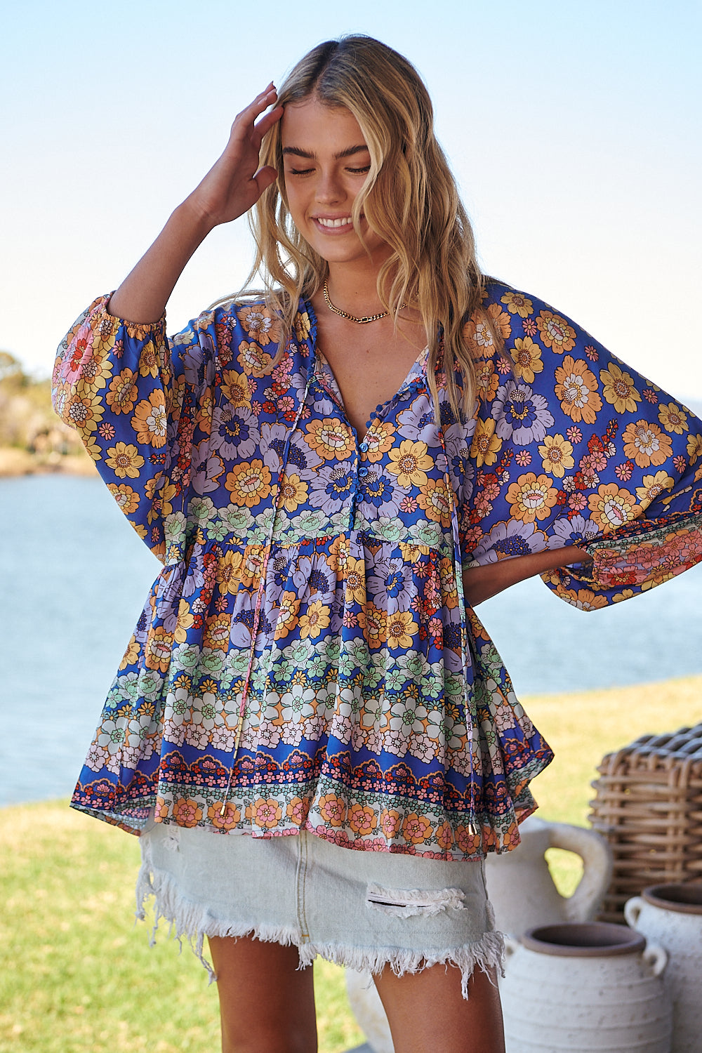 Eden Print Chloe Top